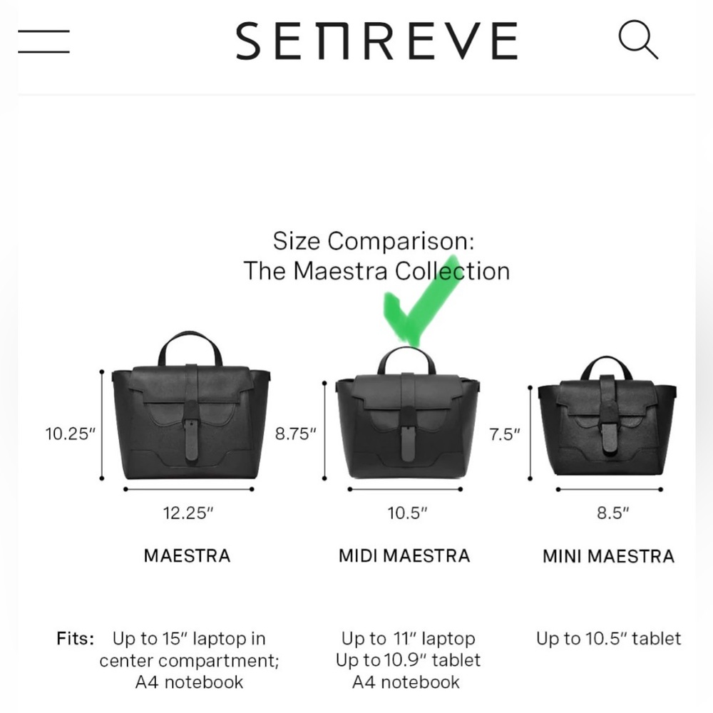 Senreve Midi Maestra backpack Blue - Picture 8 of 14